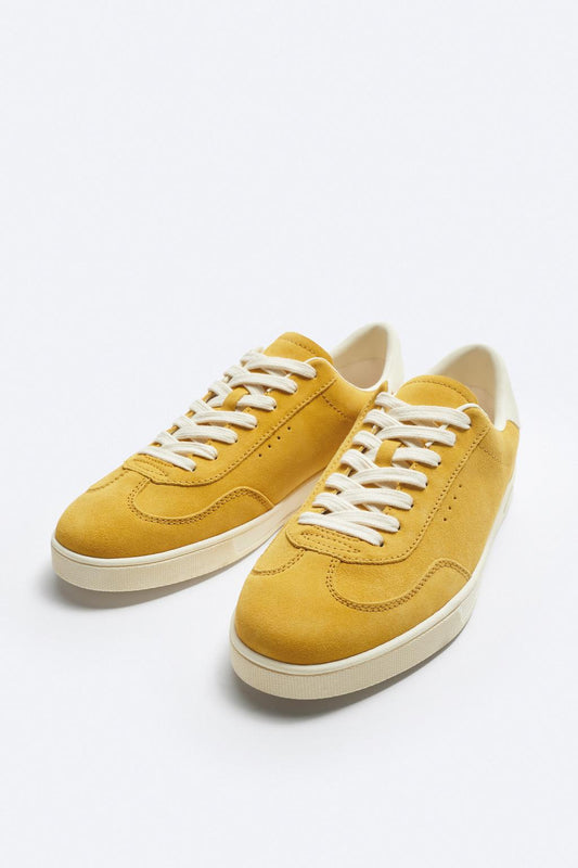 Split Leather Sneakers