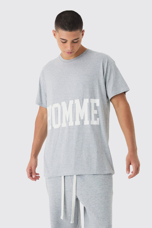 Homme Varsity Graphic T-Shirt