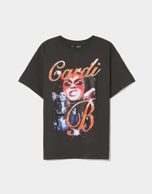 Bershka Cardi B T-Shirt Buga